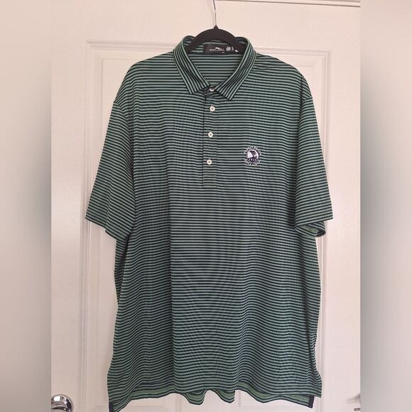 Pebble Beach Classic Fit Stripe Performance Polo by Ralph Lauren Size  XXL/TTG - Picture 1 of 7